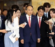 굳은 표정의 추경호 원내대표