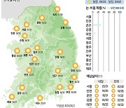 [11일의 날씨] 움직이면 비지땀