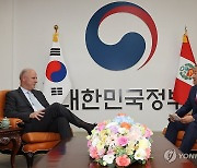 페루 외교부 장관 접견하는 이상민 장관