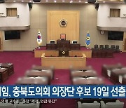 국민의힘, 충북도의회 의장단 후보 19일 선출