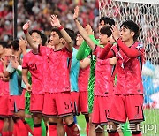 [ST포토] 팬들에게 인사하는 대한민국 축구대표팀