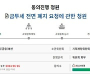 “계층 사다리 치우는 민주당 의도 뭔가” 금투세 폐지 청원 5만 동의 재돌파