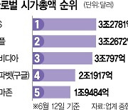 애플 VS MS···세계 시총 1위 두고 또 박빙 경쟁