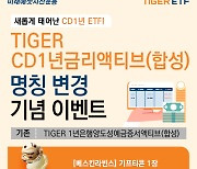 미래에셋자산운용, CD 1년물 금리 추종 ETF 이름 변경