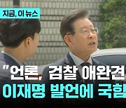 이재명 "언론, 검찰 애완견처럼…" 발언에 국힘 "전형적인 범죄자 모습"