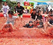 토마토 속으로 풍덩