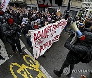 BELGIUM ANTI FASCIST PROTEST