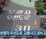 대구 보행자 우선도로, 교통사고 30% 감소