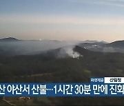 서산 야산서 산불…1시간 30분 만에 진화