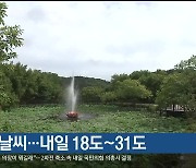 흐린 날씨…내일 18도~31도