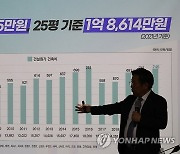 기자회견하는 SH공사 사장