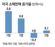 美 5월 소매판매 0.1% 증가 그쳐