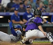 Dodgers Rockies Baseball