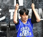 [KBL 비시즌훈련] 체력훈련하는 삼성 김근현