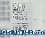 대전 동구, ‘개 탈출 소동’ 농장에 행정처분