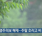 폭염주의보 해제…주말 흐리고 비