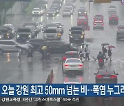 오늘 강원 최고 50mm 넘는 비…폭염 누그러져