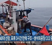 40대 선장, 표류 3시간 만에 구조…생석회공장 CO2 중독