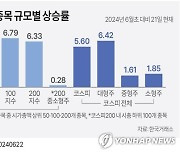 [그래픽] 코스피 종목 규모별 상승률