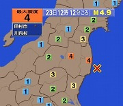 日 후쿠시마 앞바다 규모 4.9 지진…'방사능 수치 이상없어'