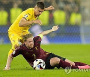 Euro 2024 Soccer Belgium Romania