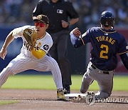 Brewers Padres Baseball