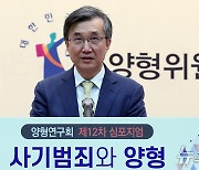 심포지엄 인사말 하는 이주원 양형연구회 회장