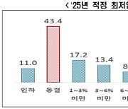 자영업자 과반 "내년 최저임금 동결·인하해야"