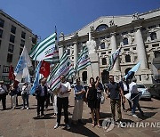 Italy Stock Exchange Protest