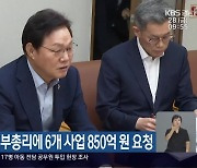 박 지사, 경제부총리에 6개 사업 850억 원 요청