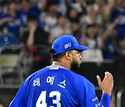 [MD포토] 레예스 '6이닝 무실점'