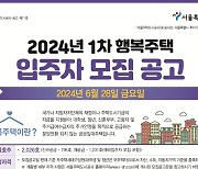 SH공사, 행복주택 2026가구 입주자 모집