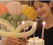 '검사♥' 한지혜, 40번째 생일파티..15kg 빼고 여신美 폭발