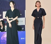 수지, 송혜교 옆 힘준 H사 패션…등 파인 셔츠 입고 우아함 '물씬'