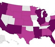 美 38개 주에서 코로나19 확산… “폭염 탓에 감염 증가”