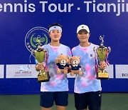 '국내 최강 여복' 김나리 김다빈, ITF 톈진 대회 우승