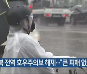 충북 전역 호우주의보 해제…“큰 피해 없어”