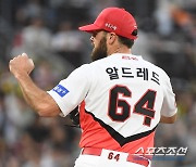 韓무대 적응끝? '4억5천' KIA 새 외인, 2G 연속 6이닝→최다 101구…지친 마운드에 희망될까 [부산리포트]