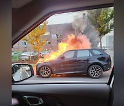 서울 개포동 도로 달리던 SUV 차량서 불‥다친 사람 없어