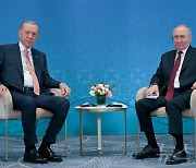 회담하는 푸틴 대통령과 에르도안 튀르키예 대통령