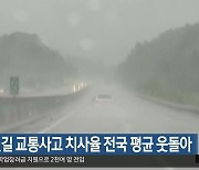 경북 빗길 교통사고 치사율 전국 평균 웃돌아