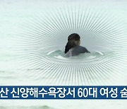 성산 신양해수욕장서 60대 여성 숨져