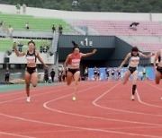 '맞바람 악조건 극복' 서지현, 개인 최고 11초87로 전국육상 여자 100ｍ 우승