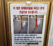 버려진 시민의식…주차장 담배꽁초 무더기 투기에 주민들 울상