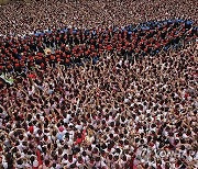 APTOPIX Spain Running of the Bulls