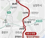 8호선 연장 별내선 광역철도 광복절 이전 개통할 듯