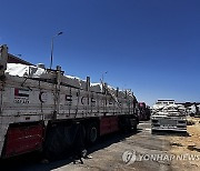 EGYPT GAZA AID TRUCKS