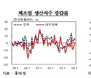 대구·경북 제조업 생산 4개월 만 상승 전환…전년 대비 0.3%↑