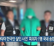 ‘파타야 한국인 살인 사건’ 피의자 1명 국내 송환