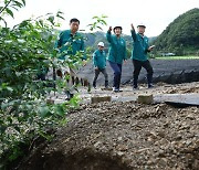 금산 산사태 현장 찾은 송미령 장관